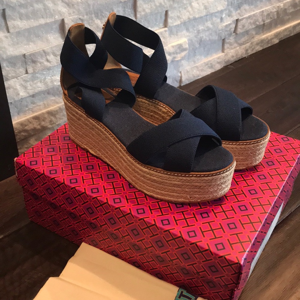 NWT TORY BURCH FRIEDA 50MM ESPADRILLE